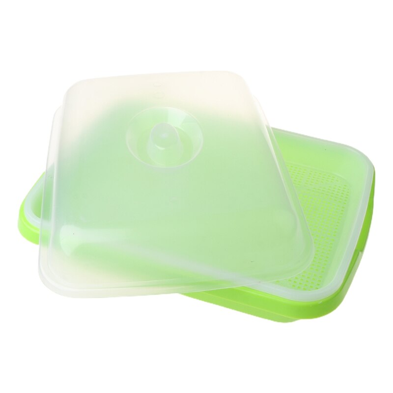 Seed Sprouter Tray BPA Free PP Soil-Free Wheatgrass Grower Lid Plate Hydroponic