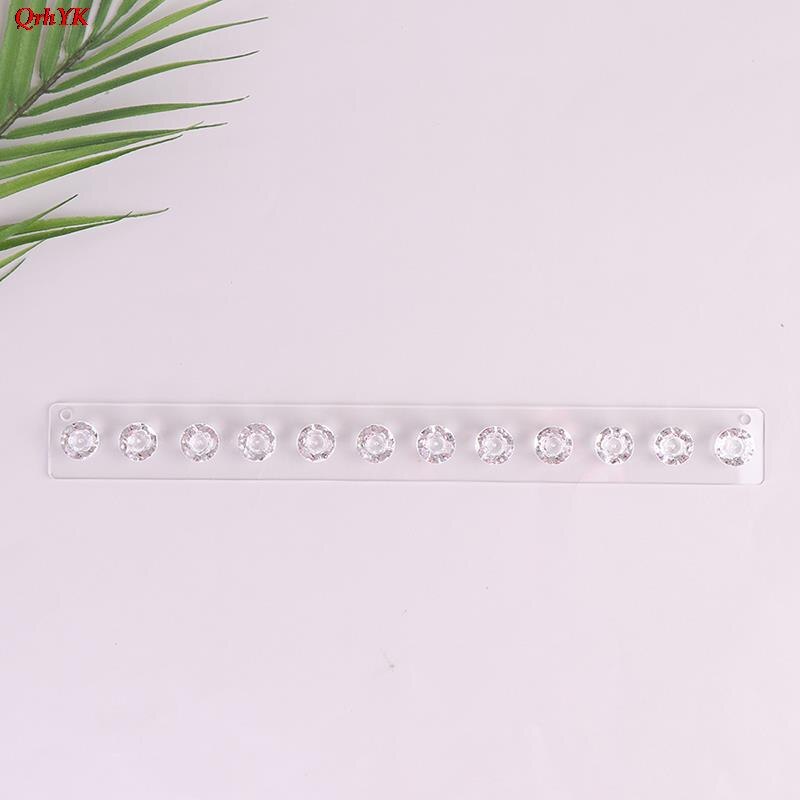 Porte-bijoux 12 en 1 en pâte adhésive, rangement mural suspendu, crochets de bijoux, organisateur de bijoux, boucle d&#39;oreille, anneau, collier, support de cintre