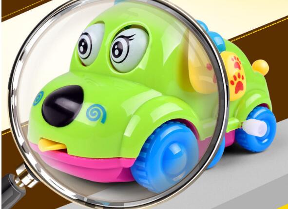 children cartoon animal winding small toy on the chain car toys