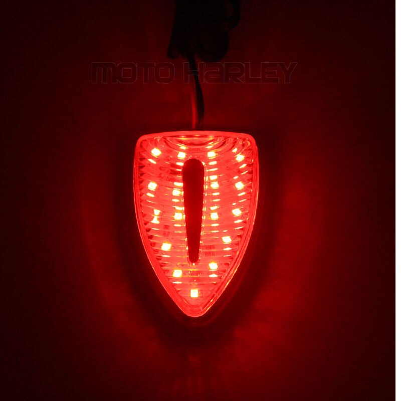 Motorcycle Aero Head Marker Red Indicator Lights Turn Signal Case for Honda Goldwing GL1800 GL 1800 F6B Airbag