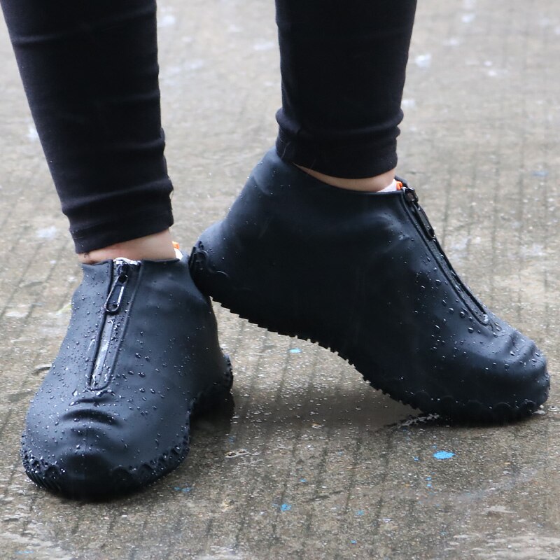 Silica Gel Cycling Waterproof Shoes Covers Unisex Reusable Children Walking Rain Cover Shoes Accessories