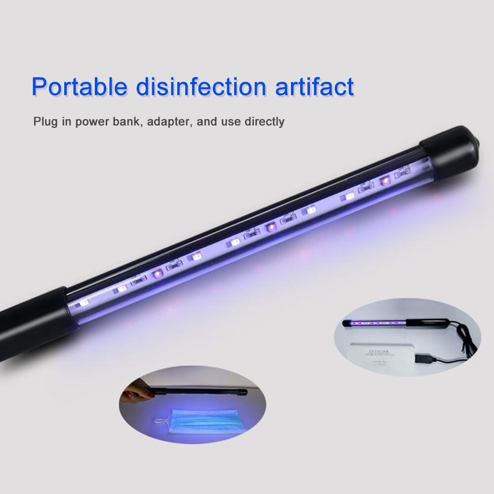 3W/5W Draagbare Kleine Uv Lamp Usb Power Kiemdodende Sterilisatie Lamp Hotel Home Reizen Ultraviolet Desinfectie Lamp