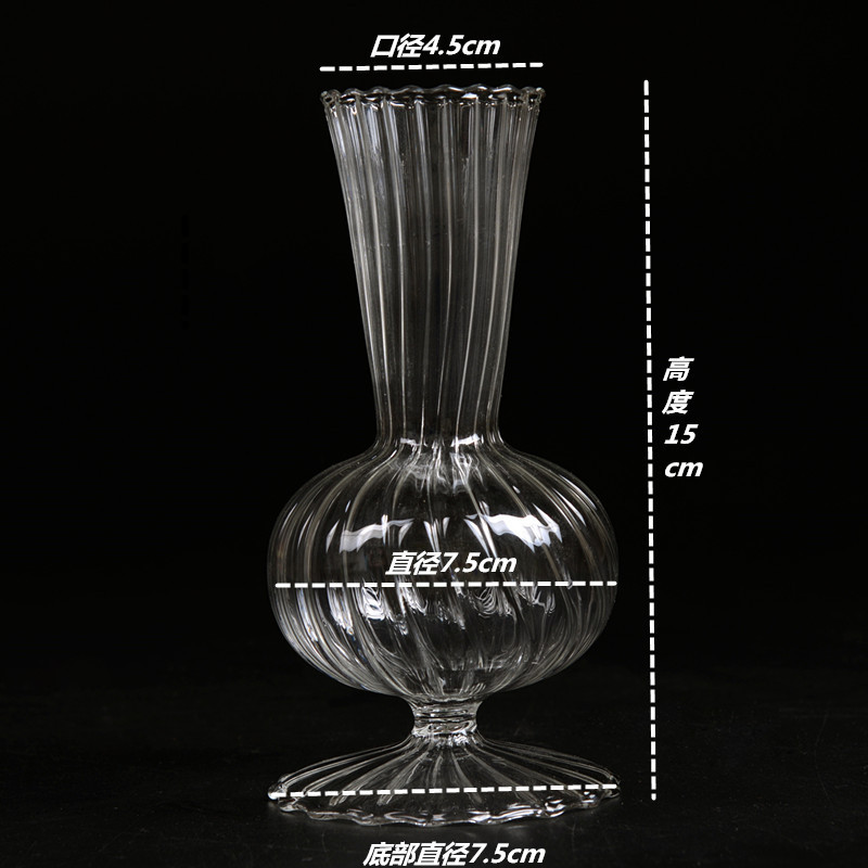 Ins Blumen flasche transparente Vase Hydro ponik Vase Blumen glasflasche für Blumen Desktop Glas dekoration beschwören: YELLOW