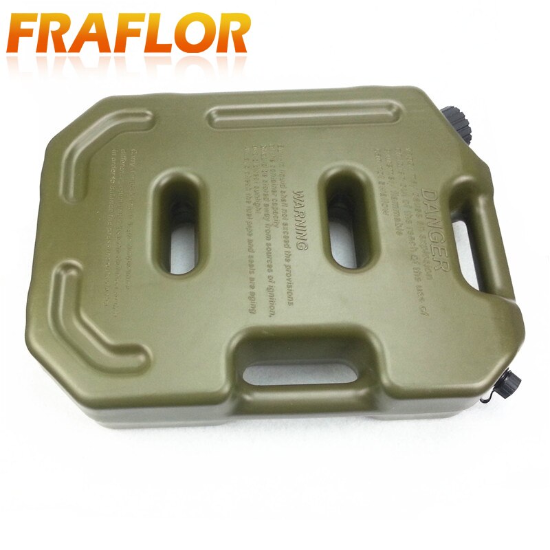 Practical Green 10L Liters Gasoline Diesel Fuel Tank Storage Tanks Jerri Cans Pack For Offroad SUV ATV Motorcycle Tricycle