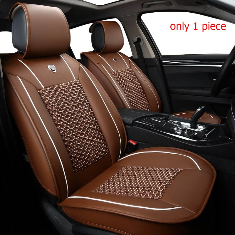 Auto Reizen 1 Pcs Car Seat Cover Voor Changan Alle Modellen CS75 CS35 CX20 CX30 CS15 CS95 CS55 Auto Zetels accessoires Stoelhoezen: coffee