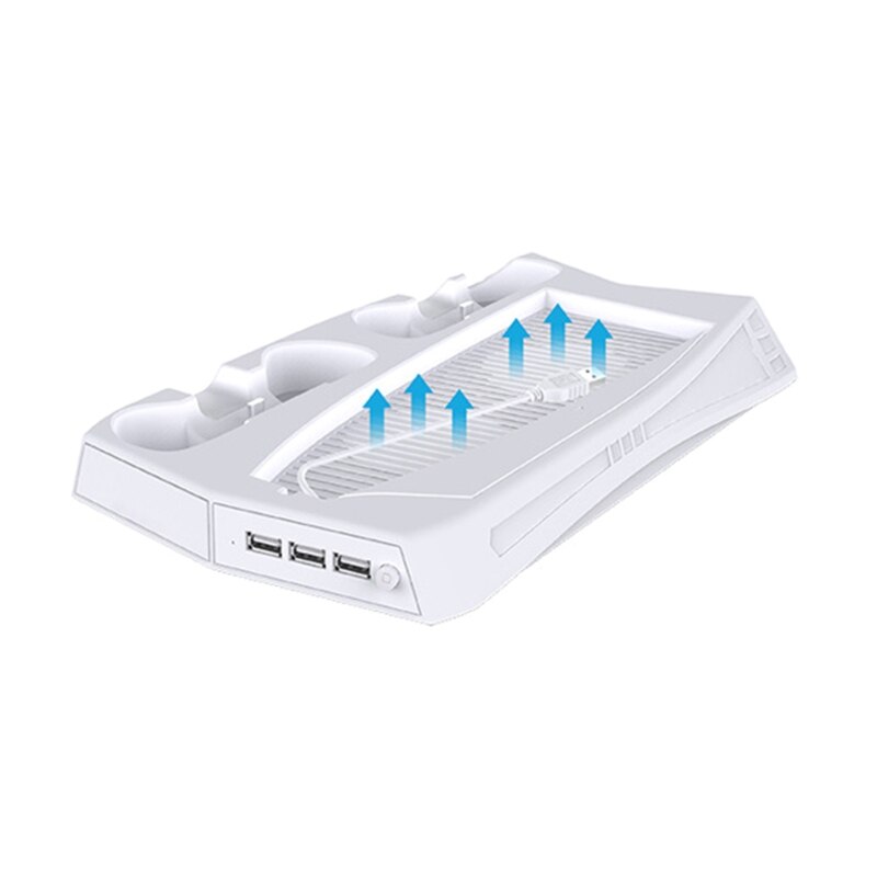 Soporte Vertical para PS5, ventilador de refrigeración, cargador doble para mandos, estación de carga, enfriador para Playstation 5
