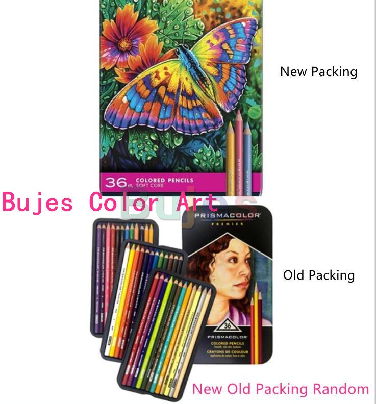 Prismacolor Premier – ensemble de crayons de couleur à l'huile, doux, 132mm, à gros noyau, pour artiste, 24 48 72 150 4.0: 36 color new box