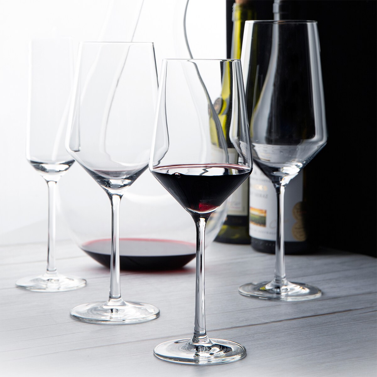 Europäischen Stil REINE Serie Kristall Glas Ultra-dünne Wein Glas Champagner Becher transparent Raute Tasse Rotwein Gläser