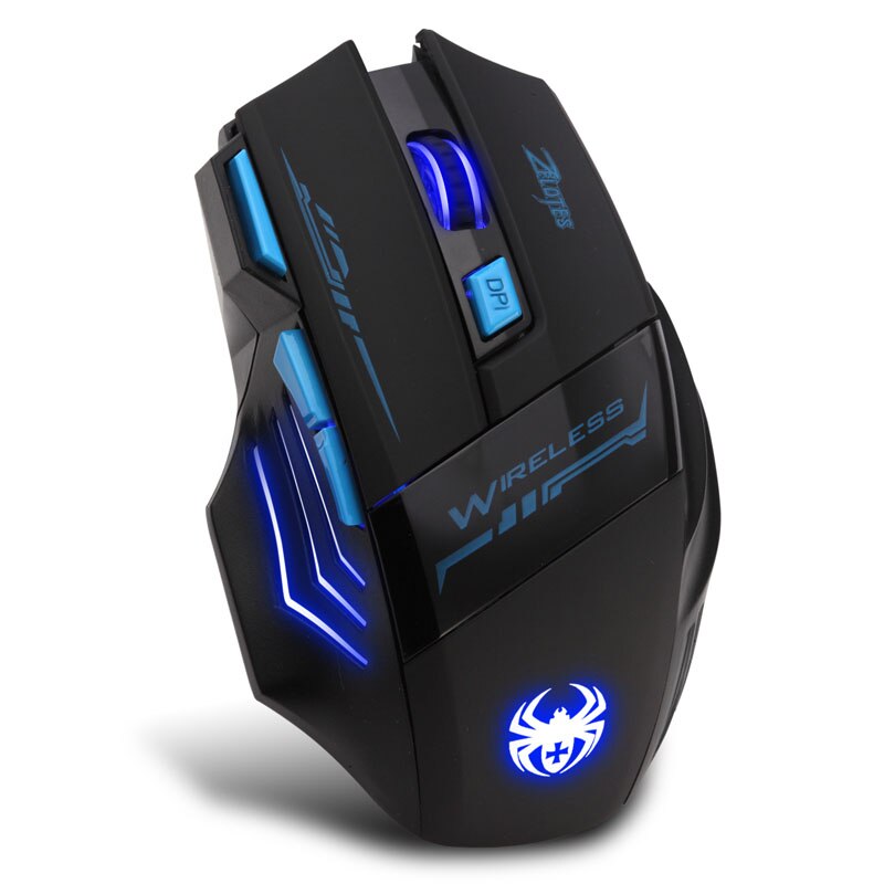 Wirless Mouse Gaming Mouse Wireless 2400 DPI 7 Button LED Optical USB Mice For Pro Gamer Mouse Cable Mouse for Laptop 20MAR11