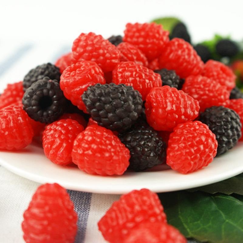 Simulation artificielle fausse fraise décoration de fête à domicile Fruits artificiels réalistes photographie accessoires Kits accessoires 4 pièces