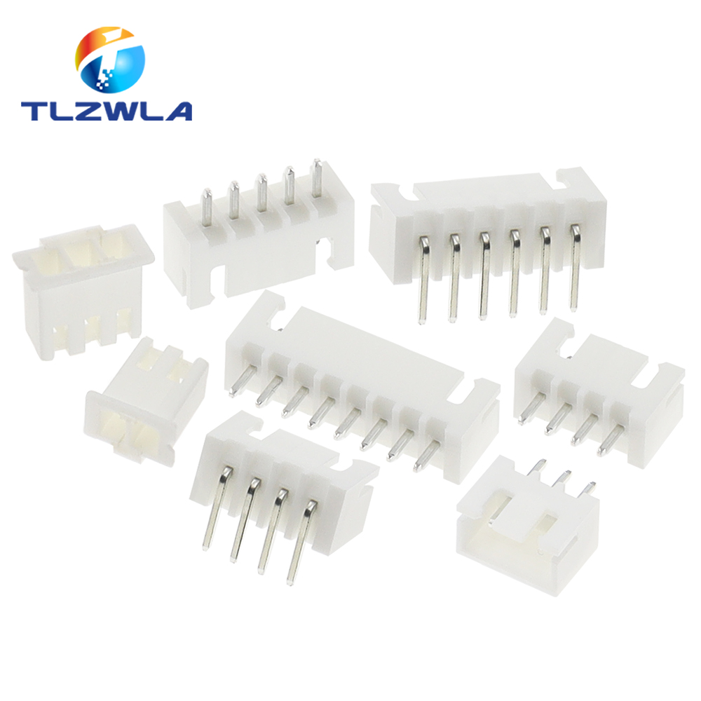 100 pièces JST XH2.54 bornes 2/3/4/5 broches coque en plastique prise mâle + connecteur de fil de prise femelle XH 2.54 2P 3P 4P 5P-14P