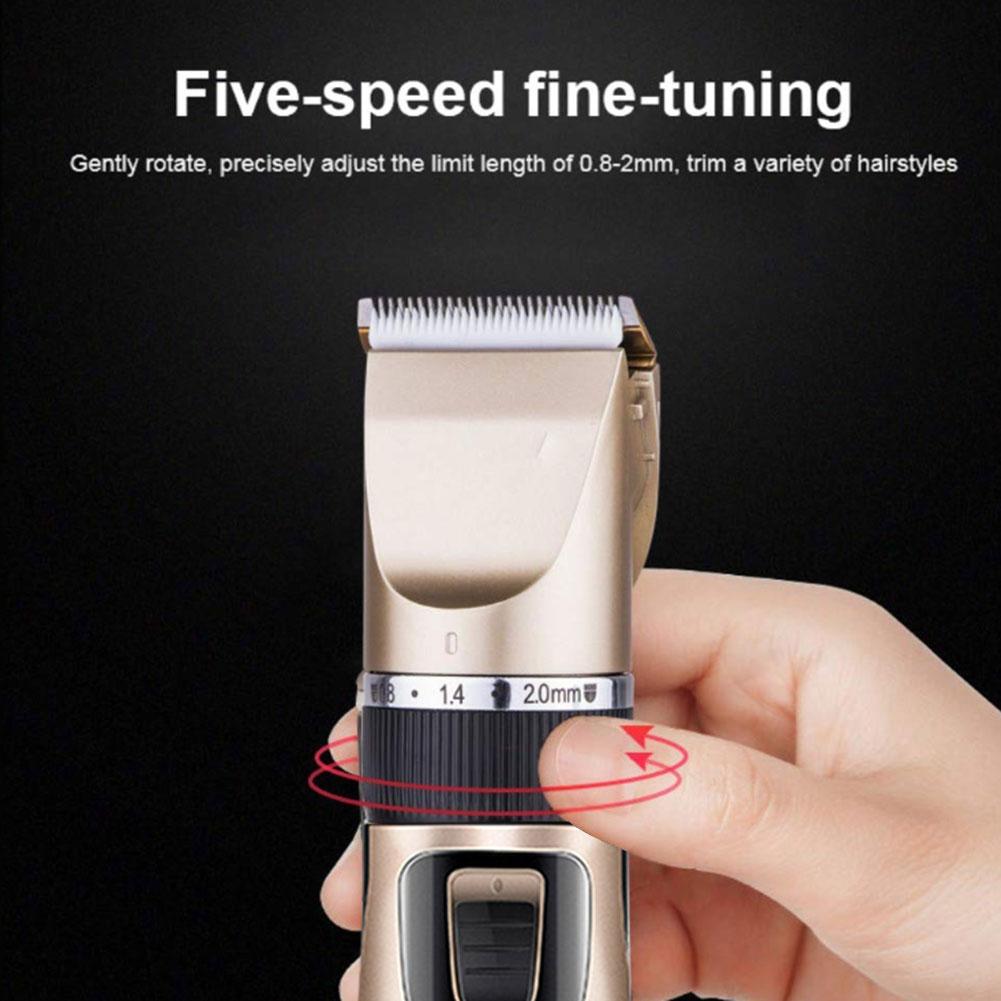 Electric Hair Clipper Kit Rechargeable Adult Child Hair Trimmer Kit Grooming Tool Comb Clippers Machine