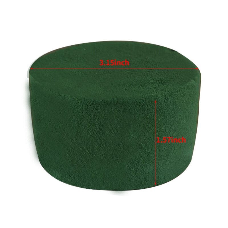 12Pcs/Set DIY Flower Arrangement Kit Green Round Wet Floral Foam Wedding Aisle Flowers Party Decoration
