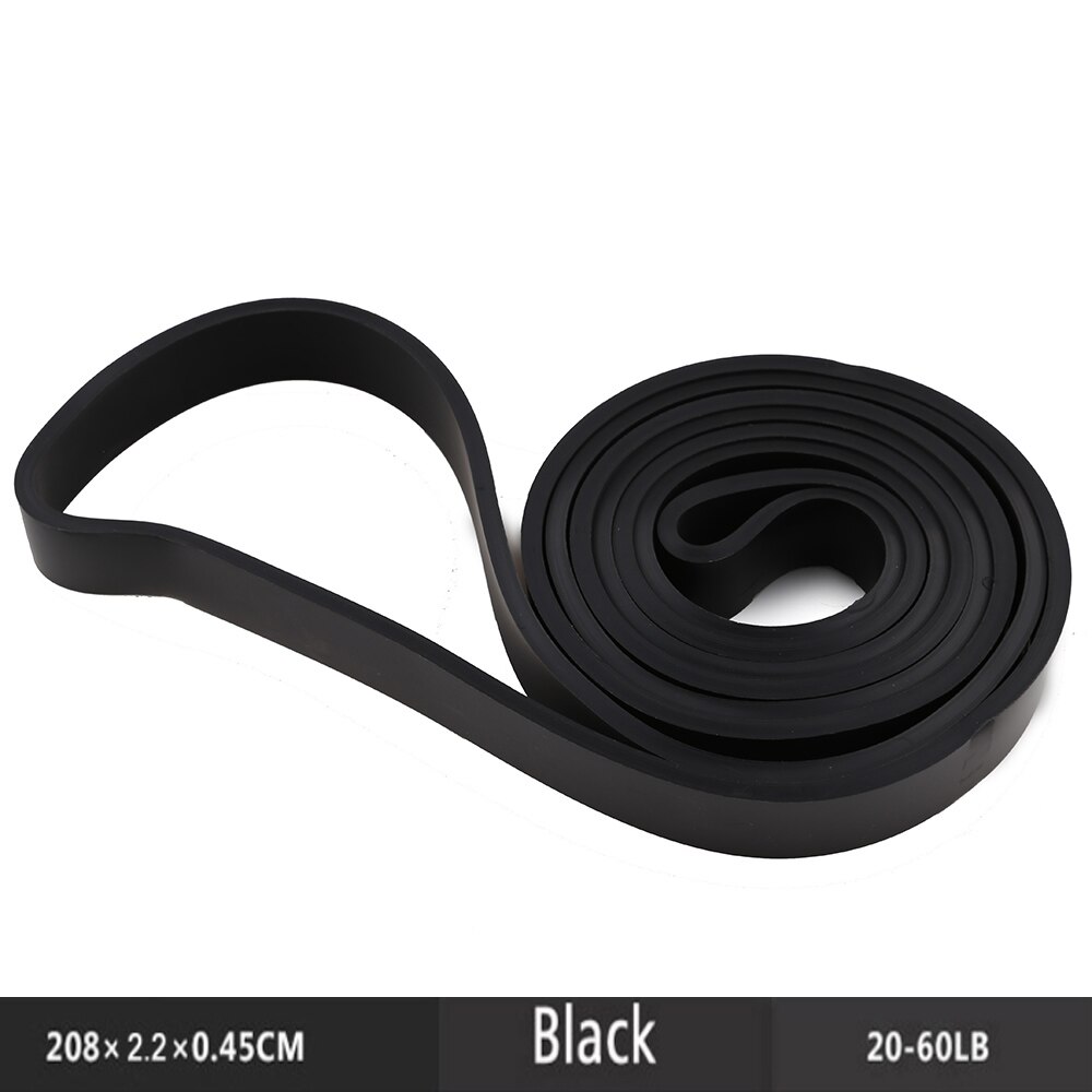 ITSTYLE 41" Resistance Bands 8 Level Crossfit latex Loop band Strap Expander Power Rubber Pull Up Strengthen Muscles Rope: Level 3 Black