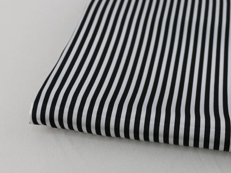 Zachte Shirt Pyjama Doek Charmeuse Satin Gedrukt Stof Stripes