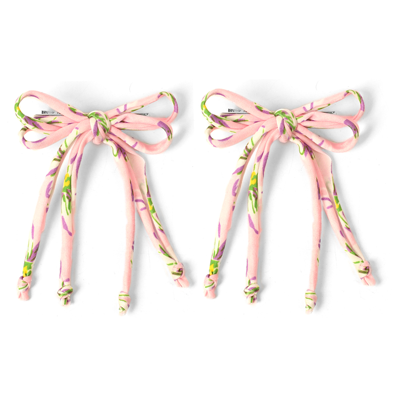 Horquilla con lazo bonito tejido a la para niños y niñas, diadema para bebés, diadema elástica para niños, tocado clásico que combina con todo, accesorios para el cabello: Rosa