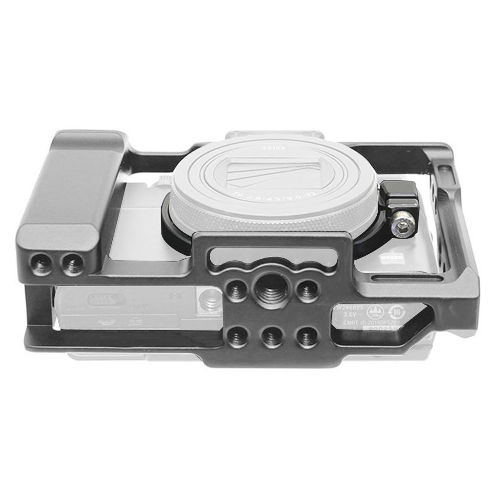 RX100 Vlog Camera Cage for Sony RX100 III IV V VI VII Camera Stabilizer 1/4 3/8 Mount for RX100 M3 M4 M5 M6 M7 Protector Case: for RX100 M7