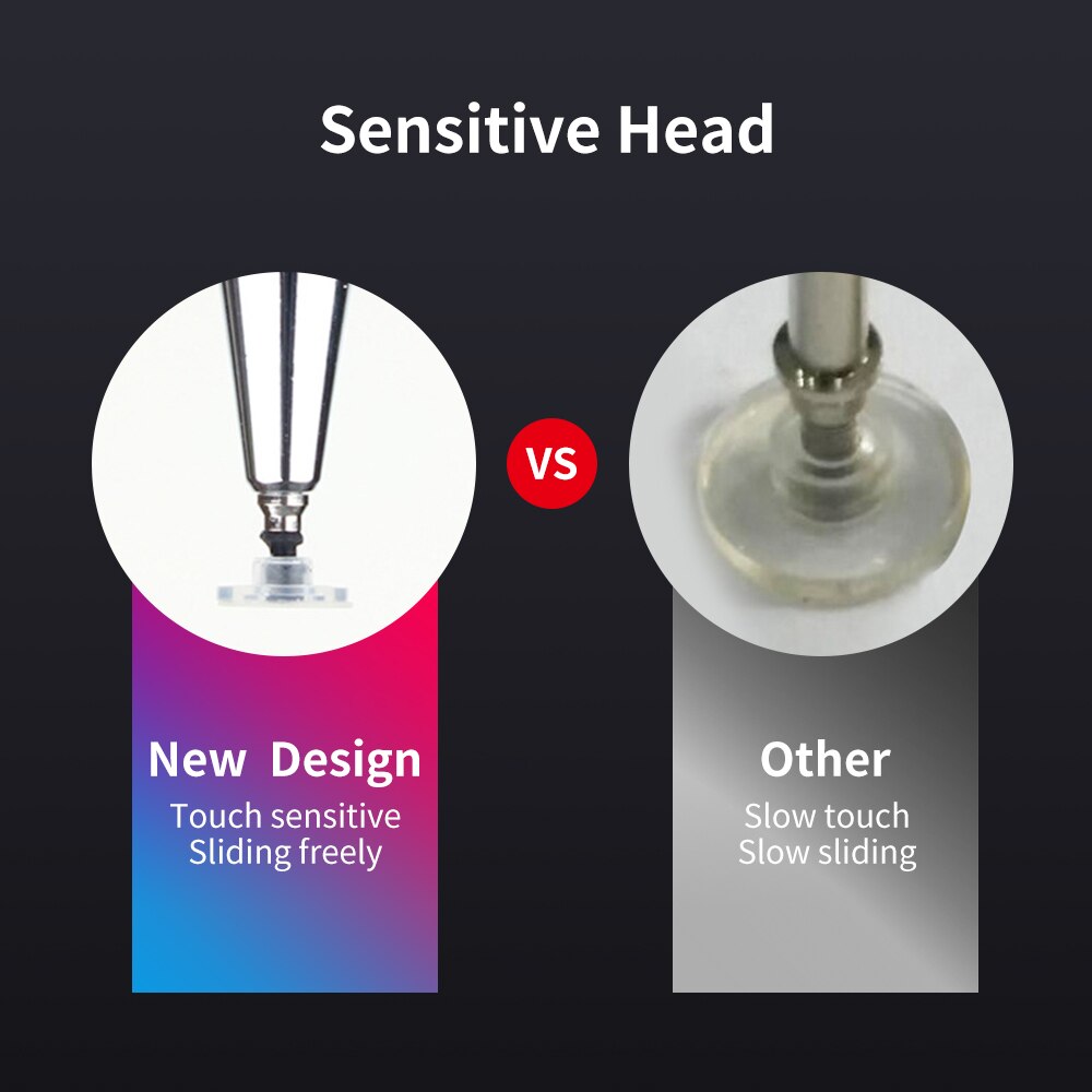 FONKEN-lápiz óptico para tableta, lápiz capacitivo para pantalla táctil, para dibujo de Smartphone, con ventosa táctil conductora