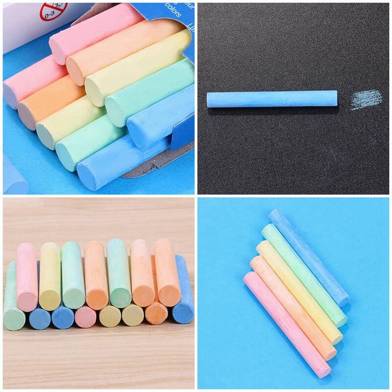 10 Pens/Box Children Drawing Graffiti Chalk Whiteboard Blackboard 10 Crayons Stationary Teacher Teacher