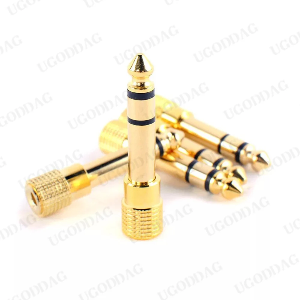 Headphone Audio Adapter Amplifier Jacks 6.5mm Male To 3.5mm Female Adapter Connector Microphone AUX Cable With 6.35 3.5 MM Jack