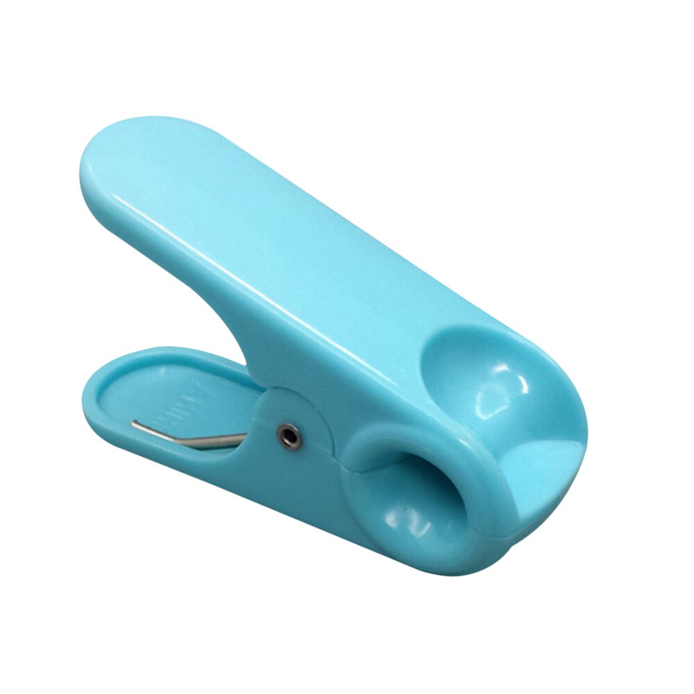 10Pcs Pinch Clamp ABS Clothespin Peg Food Sealing Clip Snack Bag Sealer for Home Kitchen Office (Sky-blue)