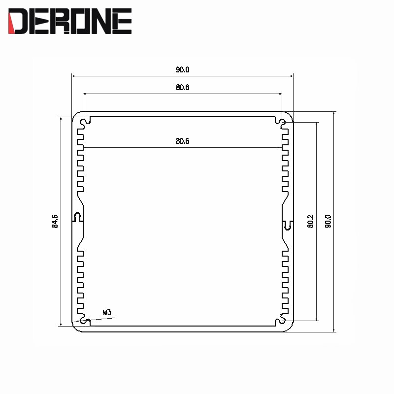 1 piece aluminum transformer cover Shield for Tube amplifier output transformer power amplifier transformer case