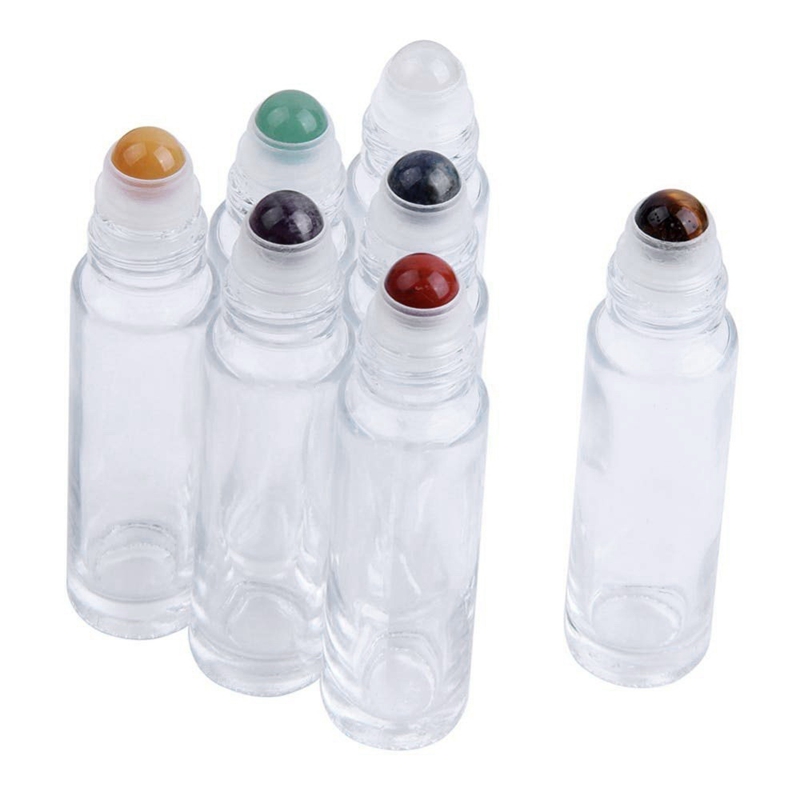 10Pcs Roller Ballen Parfumflesjes Etherische Olie Flessen Glas Roller Bottles10ML Lege Roller Flessen