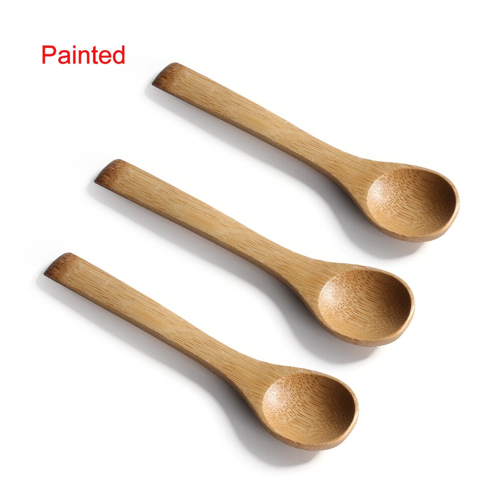 Utensilios de cocina para sopa, cuchara de té, cubertería de madera artesanal, cuchara para mermelada, cucharas de madera para cena, 1/3 unids/lote: A-3Pcs