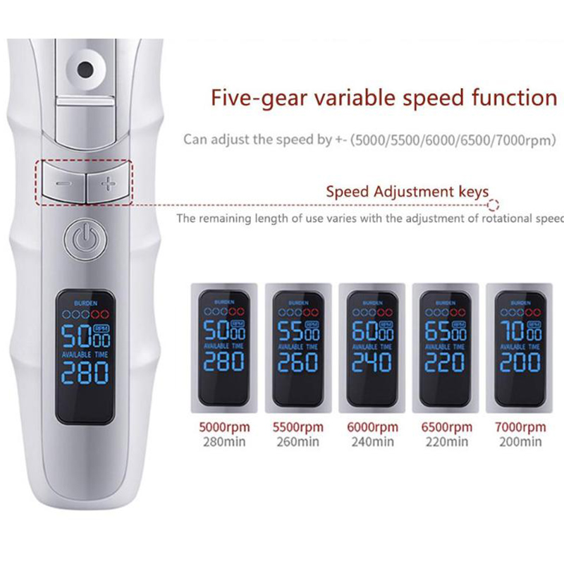 Kemei Elektro Barbier Haar Haarschneidemaschine Trimmer Für Männer Haircutter LCD Anzeige Wiederaufladbare Haar Schneiden Maschine Titan Stahl Klinge