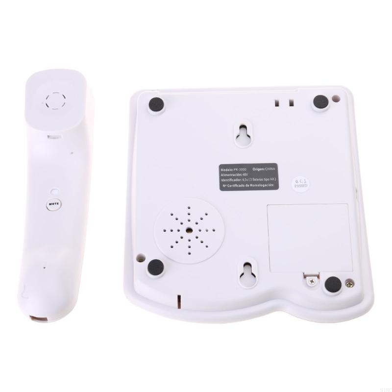 Bordstelefon med stora knappar, fast telefon för äldre vuxna med hörselnedsättning