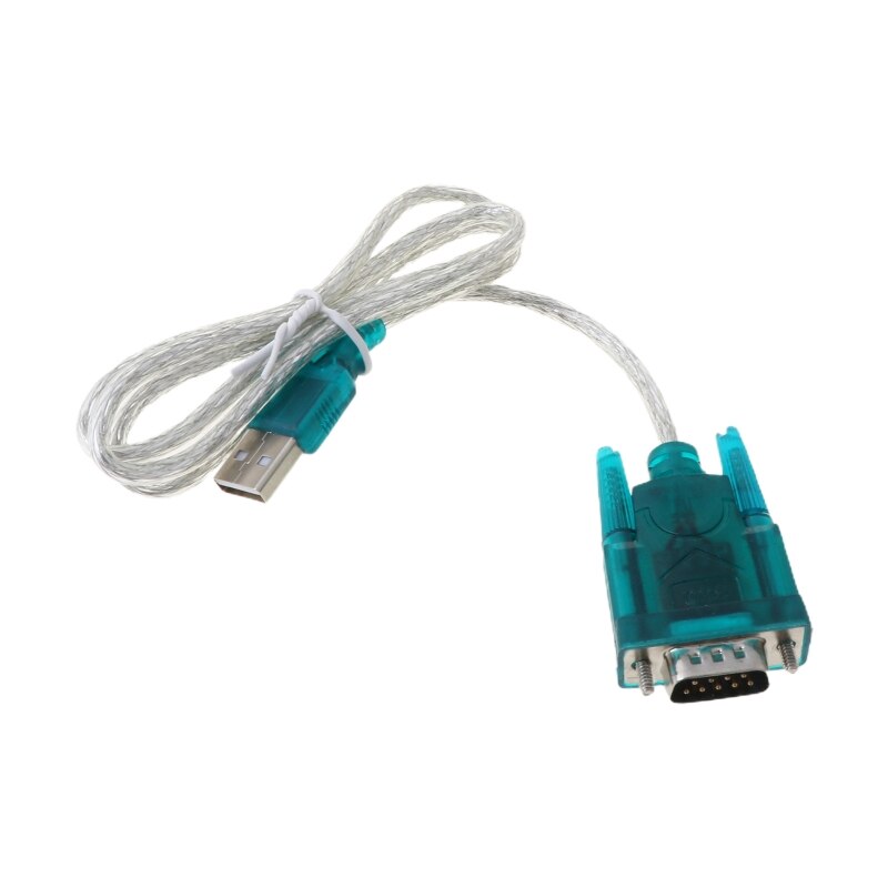 Zwart Usb Naar RS232 RS-232(DB9) Seriële Kabel Standaard Adapter Converter Voor Pc