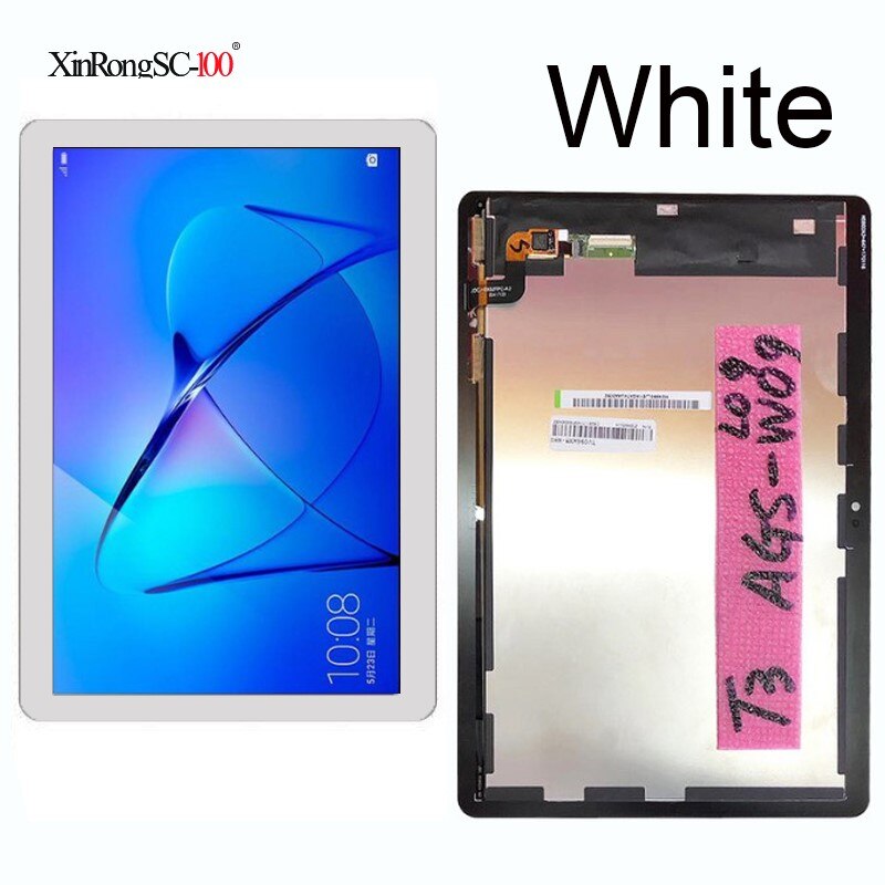 9.6 inch LCD Display screen TV096WXM-NH0 TV096WXM For Huawei MediaPad T3 10 AGS-L09 AGS-W09 AGS-L03 T3 Tablet touch digitizer: White assembly