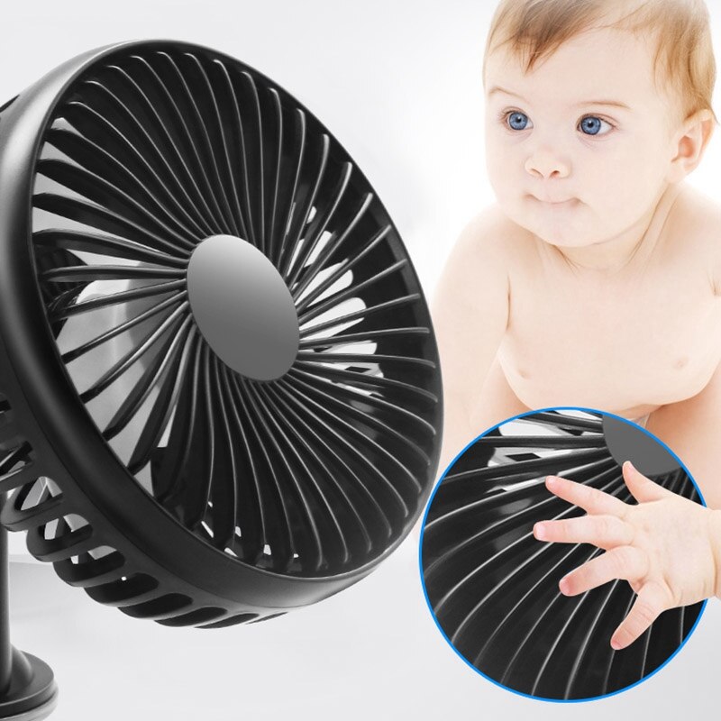 Nieuwe elektrische ventilator voor auto's, accessoires voor autokoeling, 12/24v universele ventilatoren met één kop voor thuiskantoor, harde wind, zomer