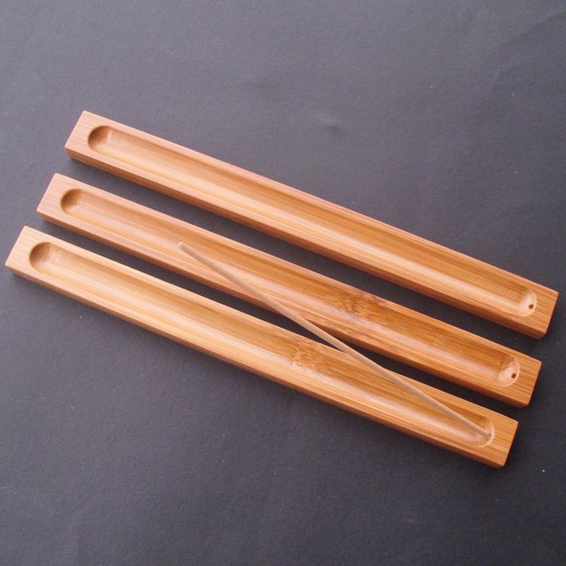 1pc st bambumaterial sticka rökelse tallrik rökelsehållare doftande porslin rökelsebrännare salvia