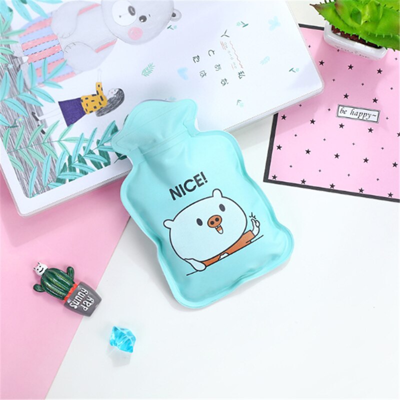 Winter Warm Injection Water Bottle Cute Cartoon Hand Warmer Water Bottle Student Dormitory Warm Baby Wärmflasche: small pig