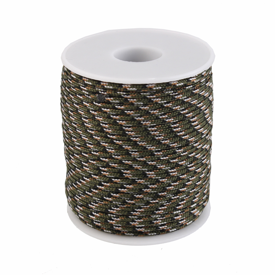 GEGEDA 2mm Paracord One Strand Core Paracord For Survival Parachute Cord Lanyard Camping: Red and Green