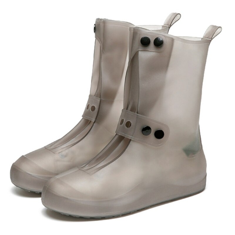 Botas altas impermeables para hombre y mujer, protectores de calzado Unisex de Material de silicona, Botas de lluvia para interiores y exteriores, para días lluviosos