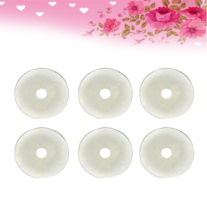 6pcs Cutting Blade Rotary Cutter Round Blades Sharp 28mm Rotary Circular Cutter for Sewing