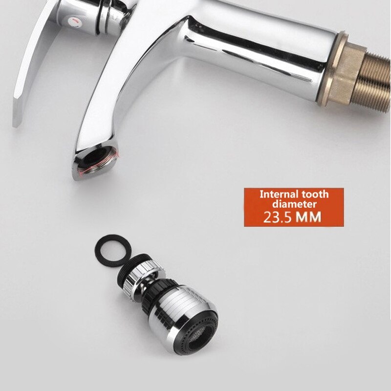 360 Rotating Tap Nozzle Filter Waterbesparing Apparaat