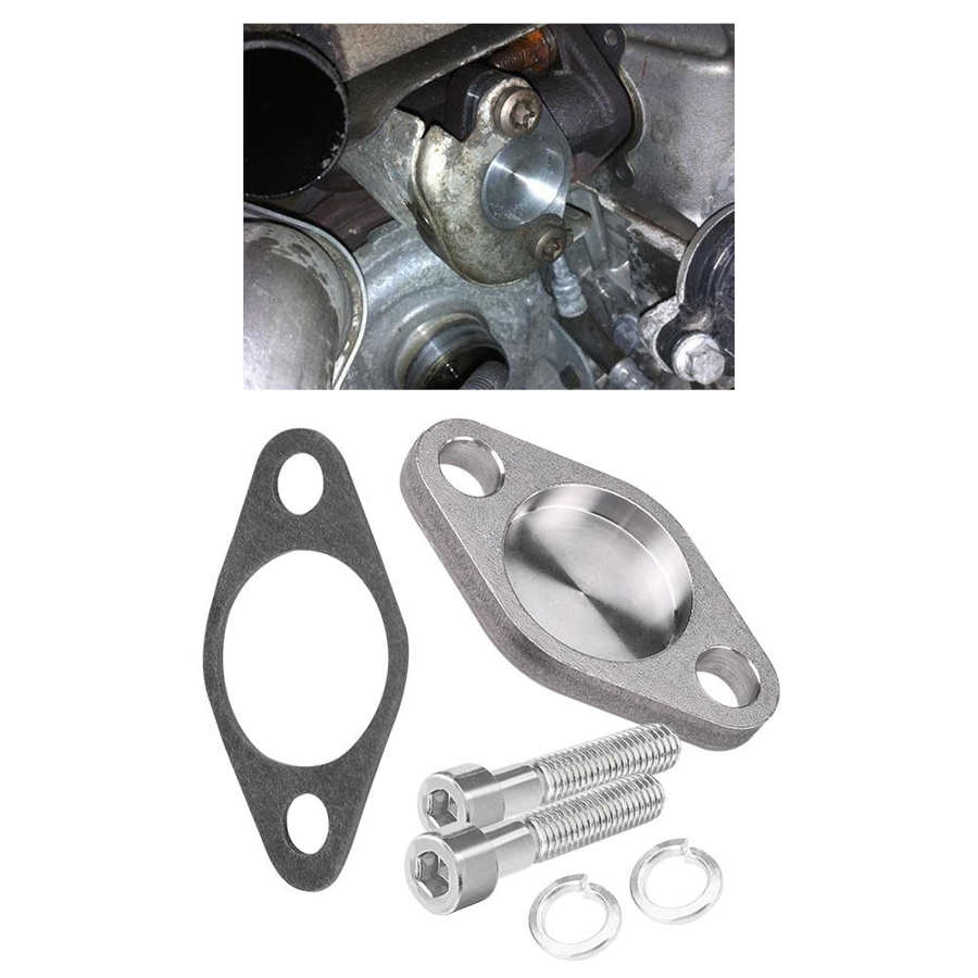 Egr ventil blanking blokplader kit med pakning til bmw  e53 e38 e39 e46 x5 si-a0254 biltilbehør 8mm rustfrit stål