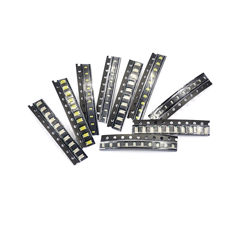 100Pcs/Lote 5 Kleuren 0402 Smd Diy Kit Ultra Led Rood Geel Groen Wit Blauw Licht Emitterende Diode water Clear Led Light Diode Set