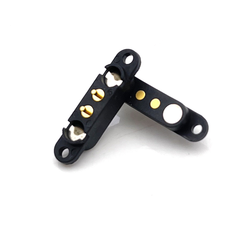 2/3/4/5- poliger magnetischer dc-stecker mit ösen, wasserdicht, mit federmechanismus, pogo-pin-stecker, pogo-pin-stecker, -buchse, federbelastet: Grau / 5-9 stck.