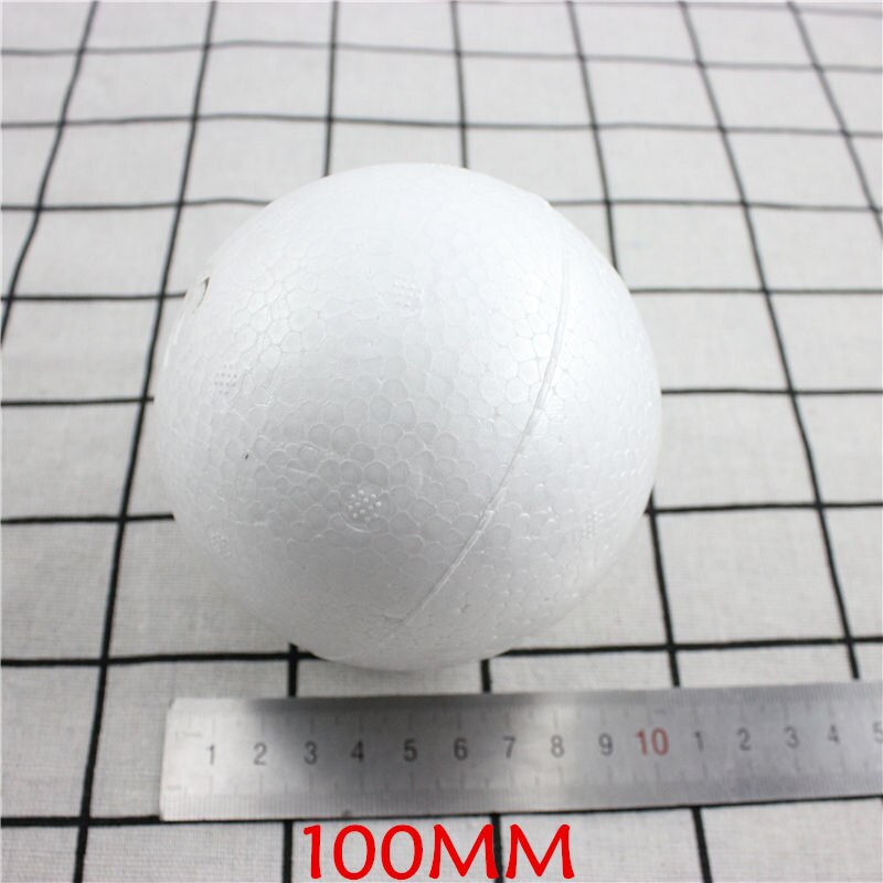 DIY Round Styrofoam Balls Christmas Ball White Modelling Polystyrene Foam Craft Balls Christmas Decorations Wedding Party: 100mm2pcs
