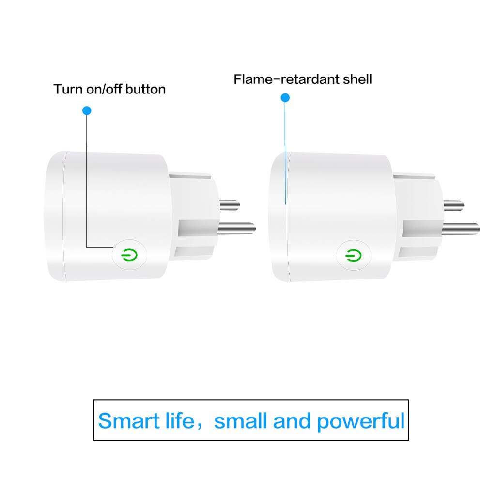 25#EU Smart Home Plug Wireless WIFI Remote Control Socket Smart Power Socket Wireless Timer Switch Outlet EU Remote For Home: 2PCS