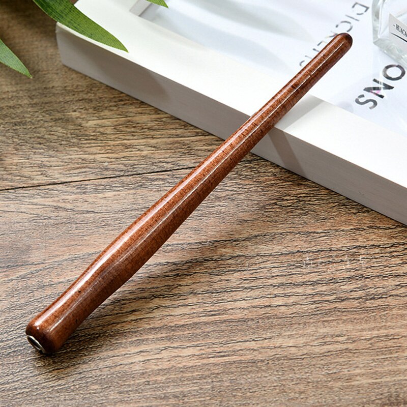 Neue Gerade tauchen Stift Halfter Englisch SchräGen Kalligraphie Kupfer gotisch Feder Skript Halfter Antike Holz Brunnen tauchen Stift: Modell eins