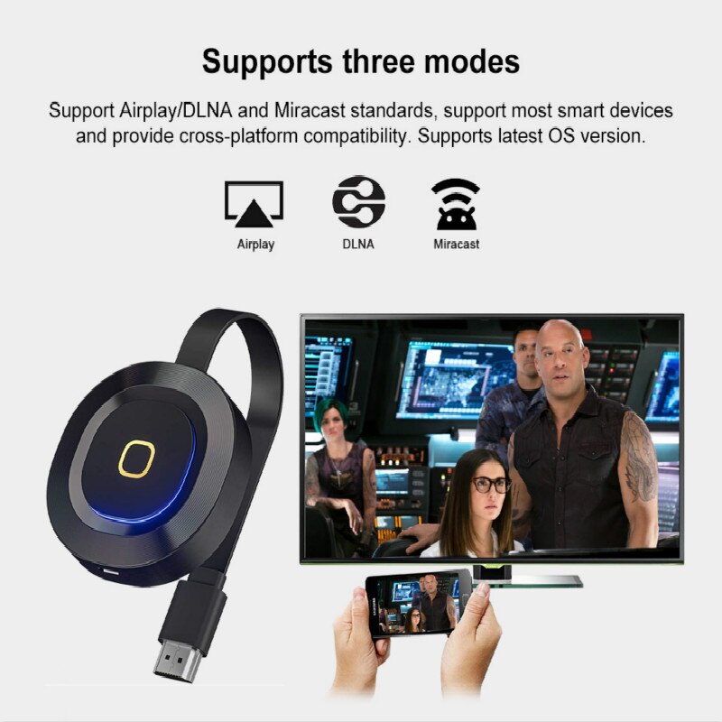 Mirrorscreen Dlna Airplay 5G Tv Stick Mirascreen G10 2.4G 5.8G Wifi 4K Tv Stick Anycast Miracast ios Android Tv Dongle Ontvanger