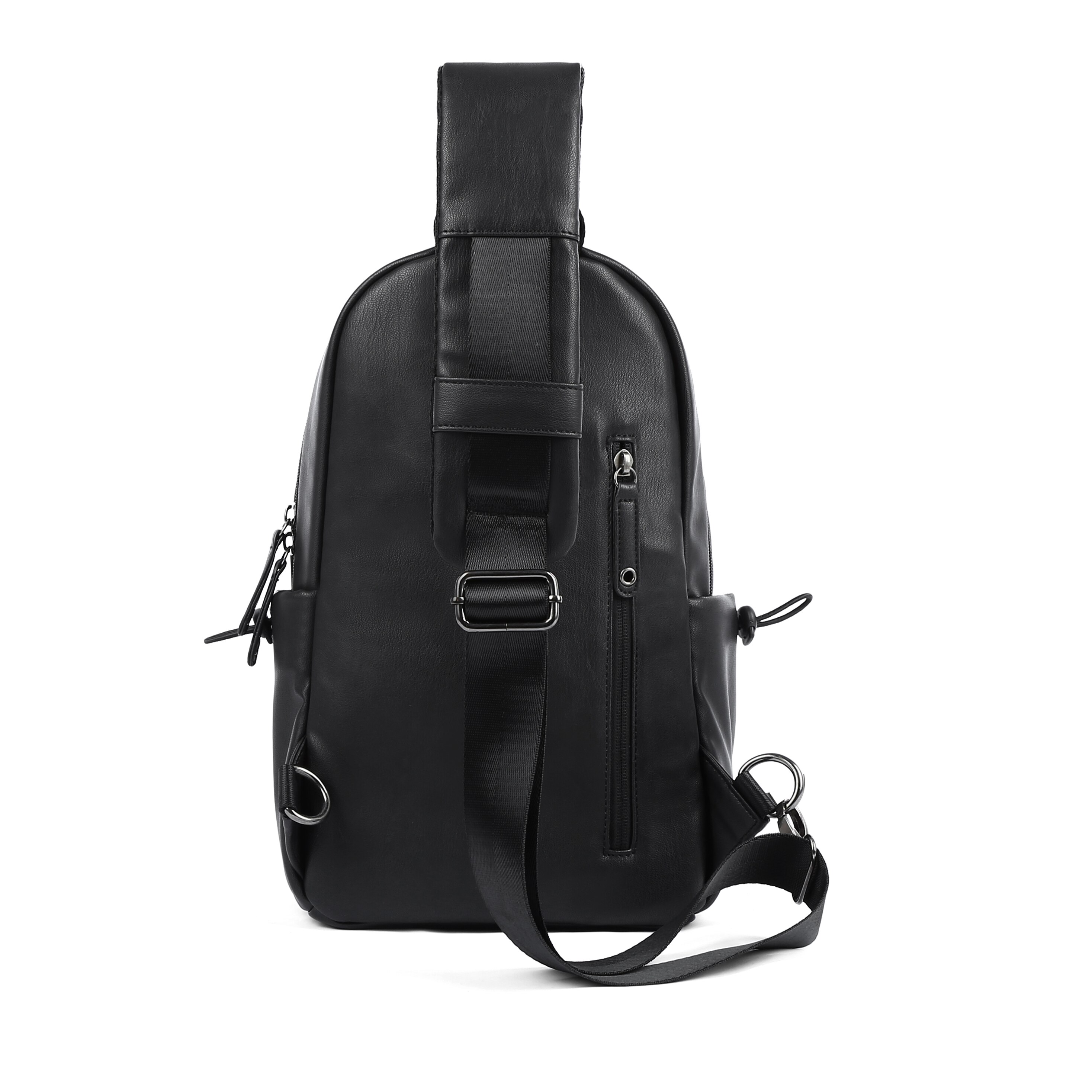 MOYYI Männlichen Taschen PVC Schulter Bote Tasche Männer Schlinge Brust Pack Umhängetaschen für Männer Gürtel Brust Tasche