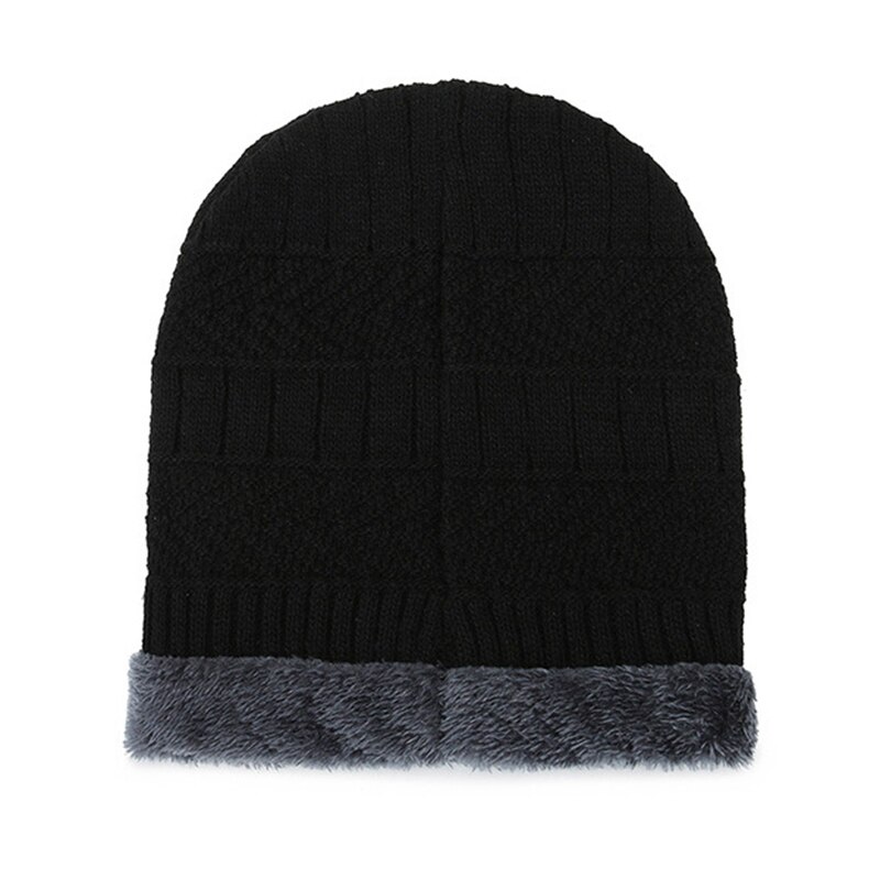 2 in 1 Winter Warm Knit Hat Scarf Set Ear Head Neck Cover Snow Ski Beanie Cap Unisex -OPK