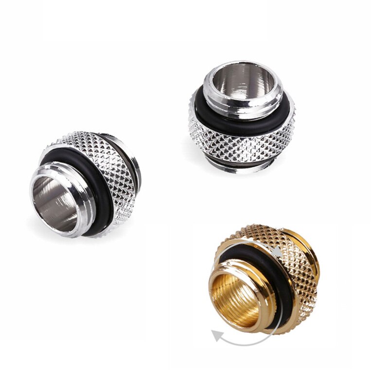 Datamaskinkomponenter flytende gjør-det-selv-kjøling boutique dobbel hanngjenget ledd  g1/4 '  (12.9mm)  gjenger tilbehør