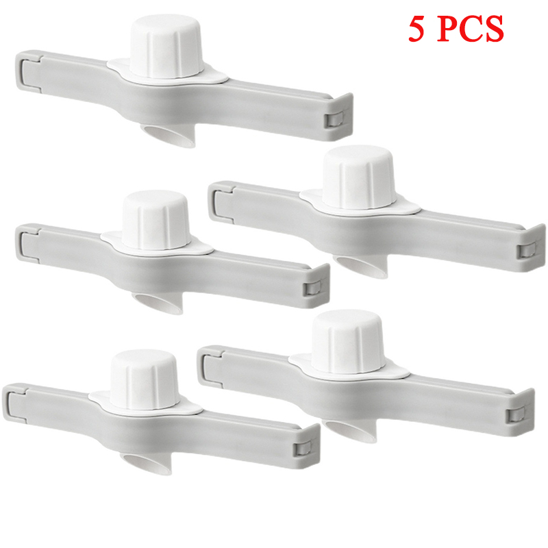 Schraube Kappe Abdichtung Clip Gewürz Tasche Milch Pulver Salz Tasche Abdichtung Clip Snack Lebensmittel Erhaltung Clip Gadget Küche Zubehör: Licht Gelb